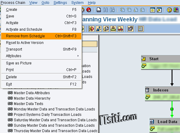 How To Remove Reschedule A Process Chain